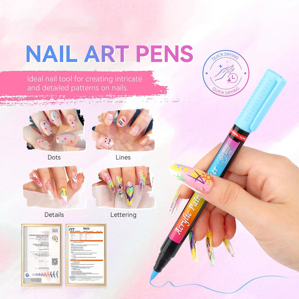 Maxfull Nail Art Pens | Precision Design, Vibrant Colors & Easy Application