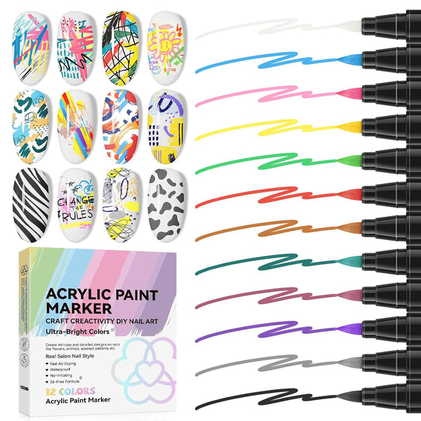 Maxfull Nail Art Pens | Precision Design, Vibrant Colors & Easy Application